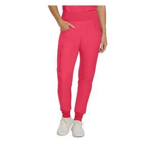 Landau Forward Women's‎ Jogger Scrub Pants Petite Small PS Tea Berry Medical
